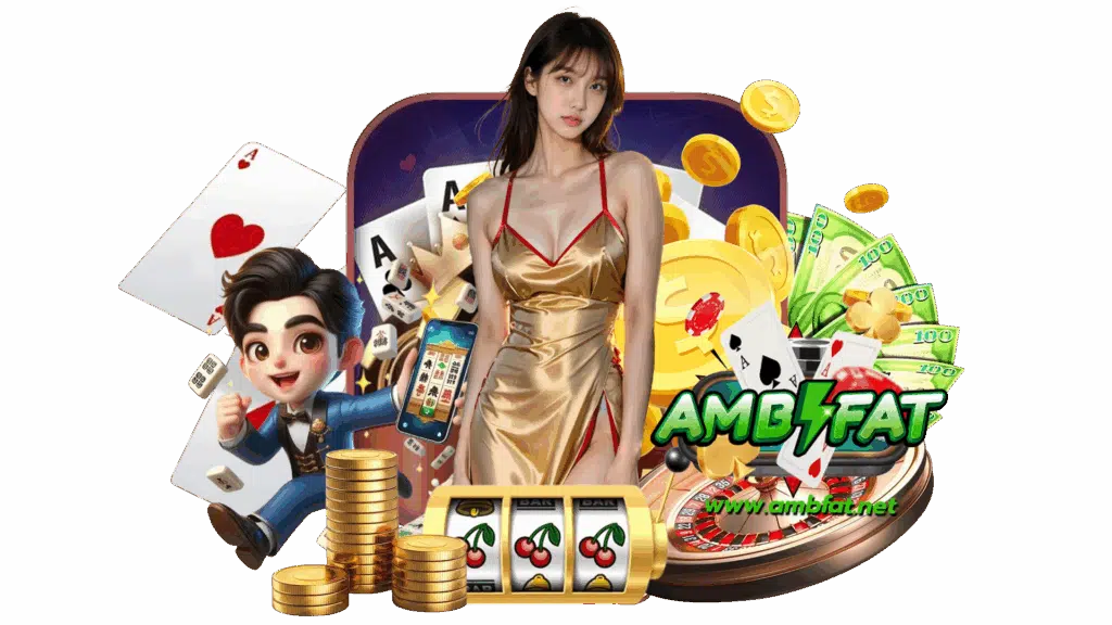 ambfat คาสิโนเกมออนไลน์ ใช้งานสนุกบันเทิงได้ทุกการเสี่ยงดวง